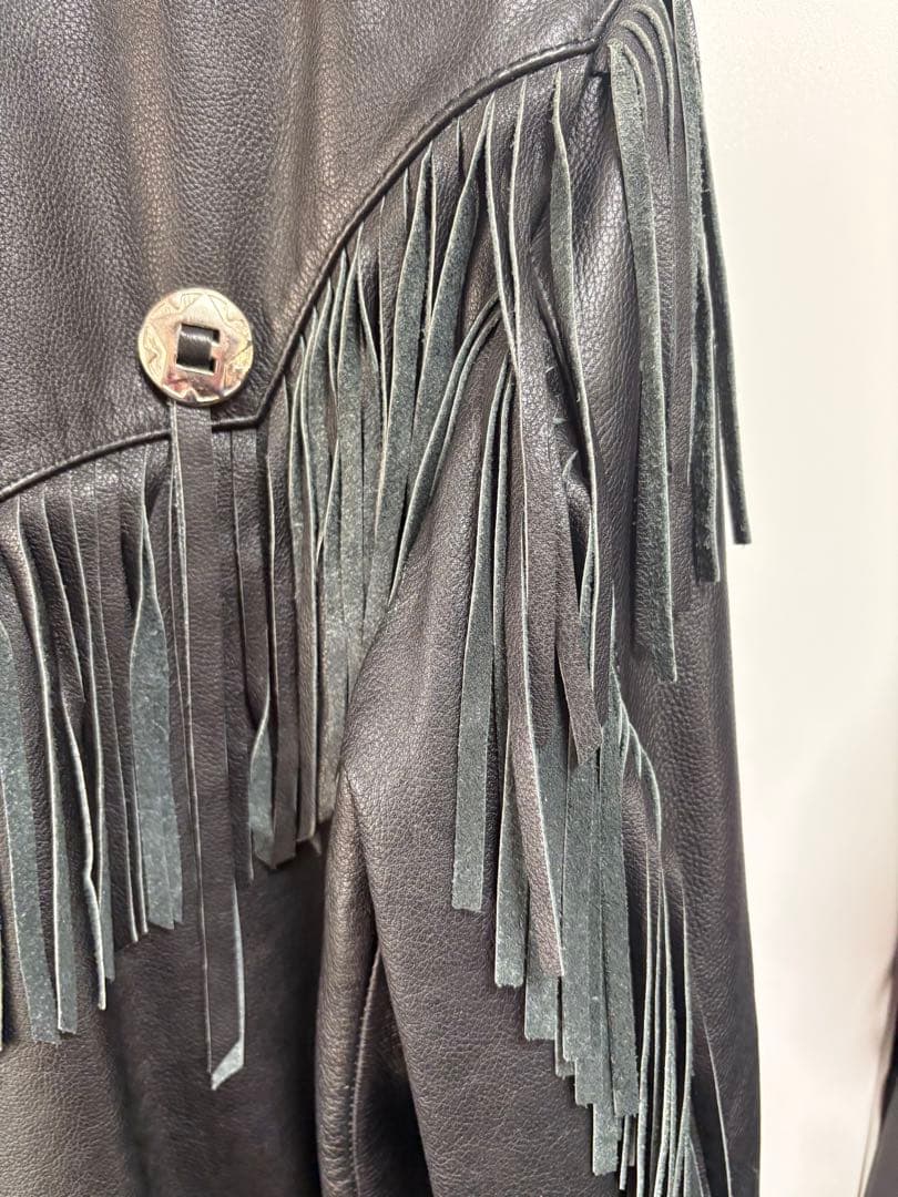 Wilson fringed biker jacket, size 44 #QY9NLK