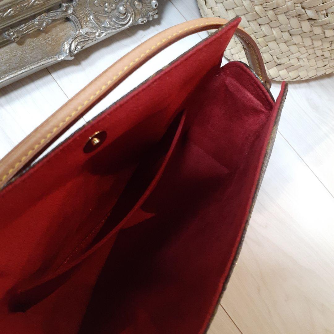 LOUIS VUITTON Recital Handbag Monogram Brown W20.5xH13xD6.5cm #QYAZU8