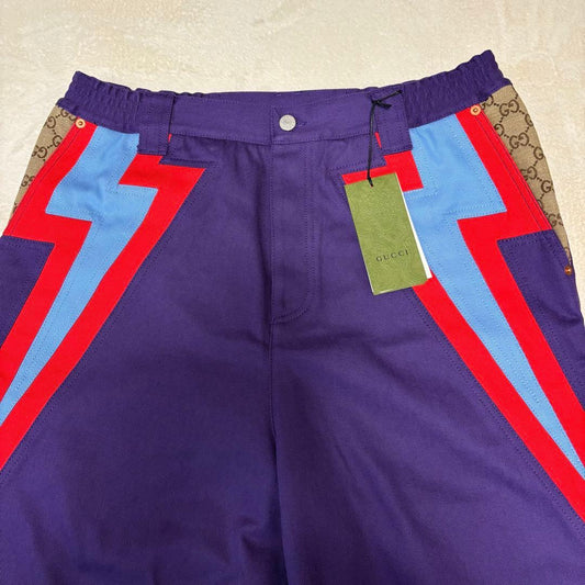 GUCCI Lightning bolt wide-leg pants size 50 with tag #QYINN2