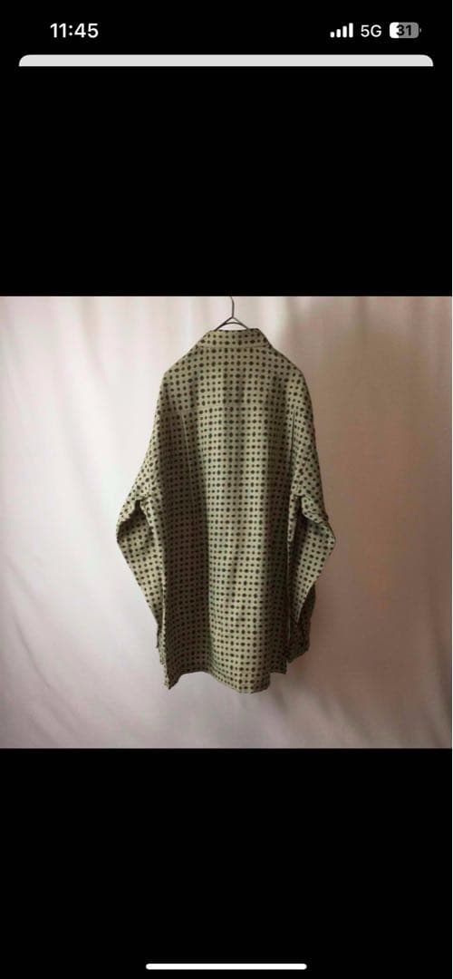 BALENCIAGA Polka Dot Long Sleeve Shirt, Size M #QY0V90