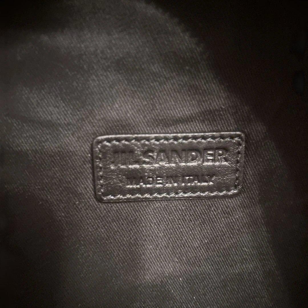 JIL SANDER Mouton Leather Backpack Black Boa #QYAB0W