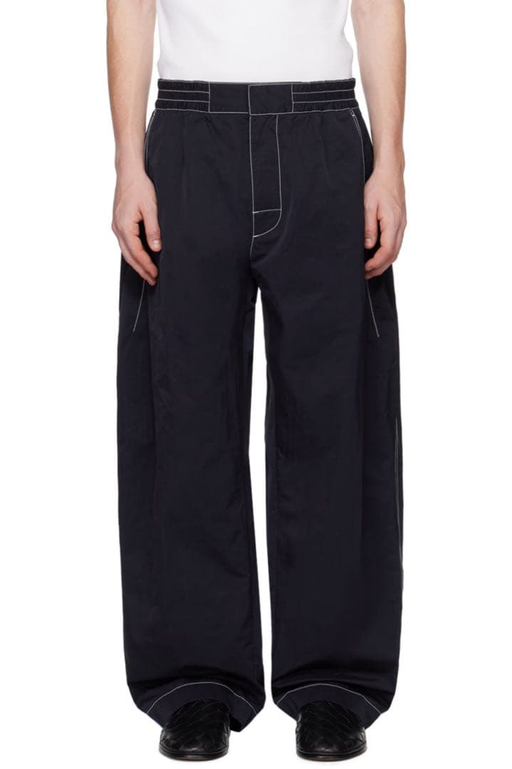Bottega Veneta Tech Nylon Trousers Navy/XS #QYIVQB