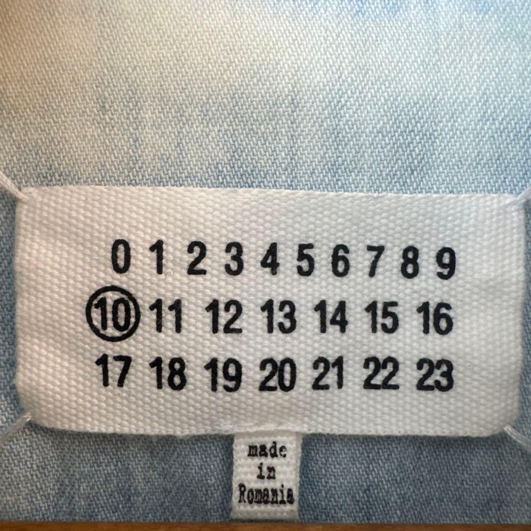 Light blue denim shirt with long sleeves #QY7AO9