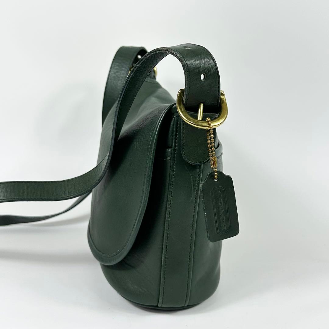 Vintage OLD COACH 4150 Green Mini Shoulder Bag #QY6V4F