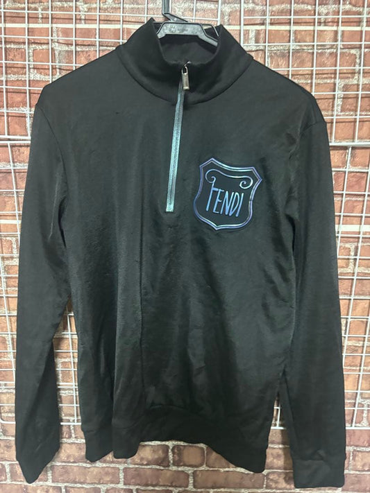 Fendi logo emblem jersey track jacket #QYK6TR