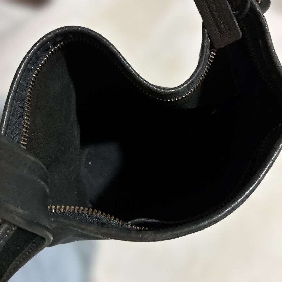 COACH Old Coach Black Shoulder Bag #QY55PT
