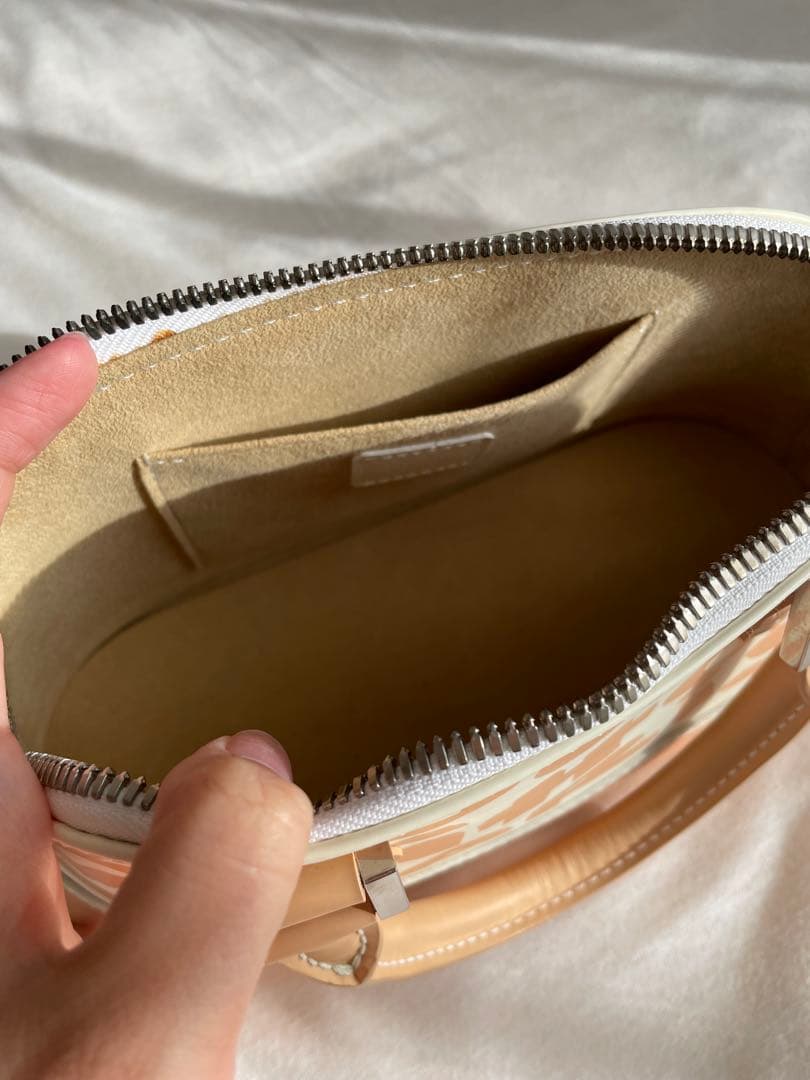 LOUIS VUITTON Alma PM Monogram Handbag White #QYB6I7