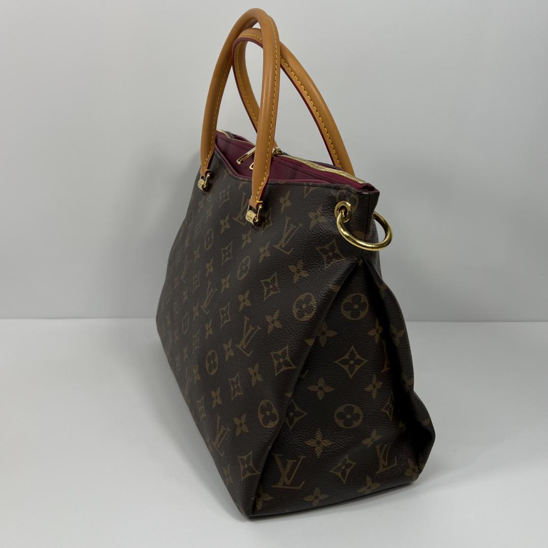 Louis Vuitton Pallas MM M40906 Monogram Brown Handbag #QYF0FX