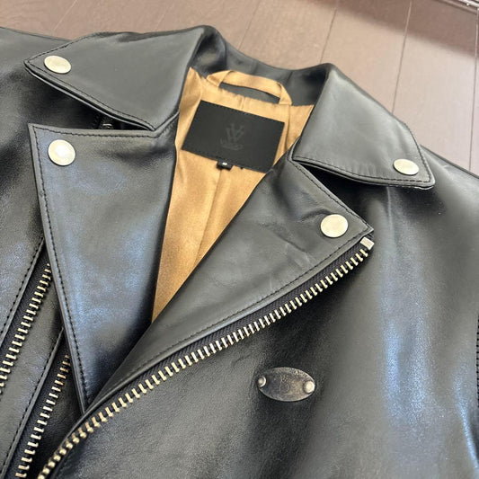 Virgo leather jacket rider #QY0V0K