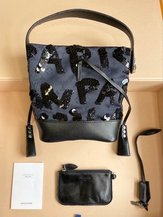 LOUIS VUITTON Spotlight Black Epi Leather Handbag #QY99FN