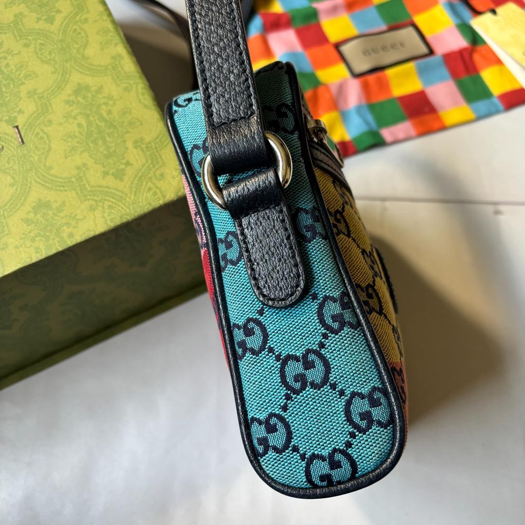 GUCCI Multicolor Shoulder Bag Leather #QYAPUN