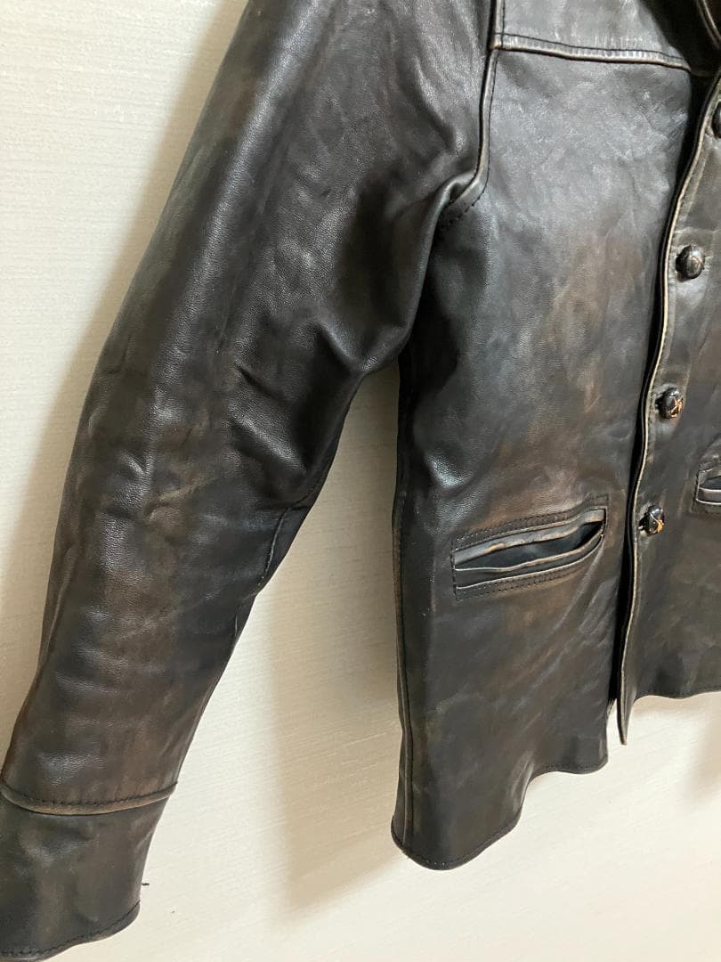 G&F Wolfman Jack Horse Leather Car Coat #QYI0S9