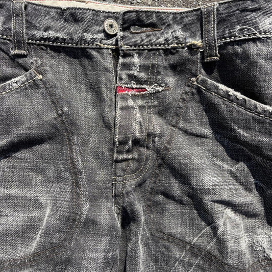 Vintage Marith? Fran?ois Girbaud distressed denim pants (Y2K) #QYGRDO