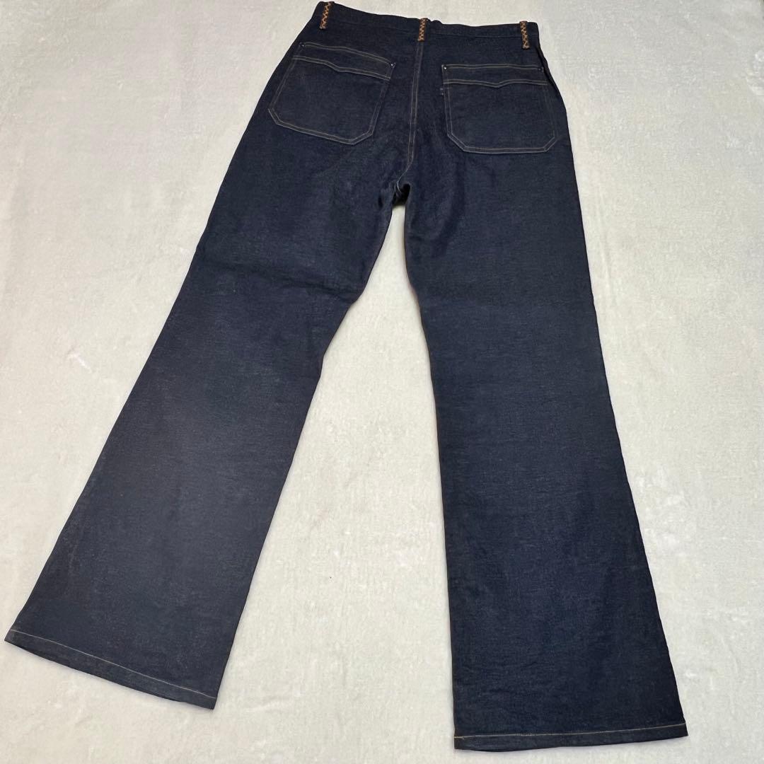 Needles Mushroom Embroidered Bootcut Denim Pants, Size S #PC392E