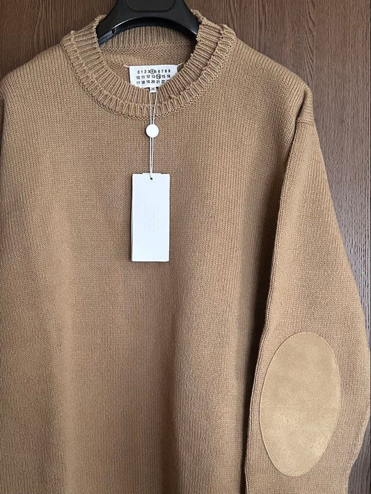 XL61% of Maison Margiela elbow patch knit crew sweater #QYGJFK