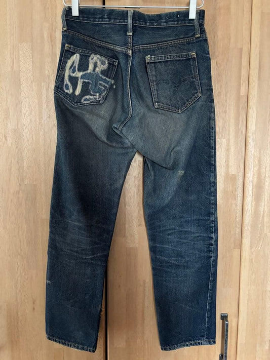 60s Levi's 605 Bige Slim Fit with Black Tab, Vintage 70s 606 #QOK64O