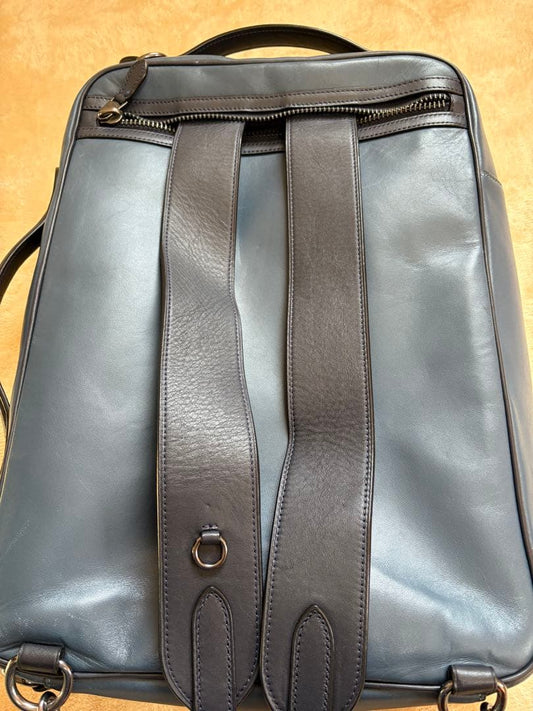 COACH dark blue leather backpack #QYA3BX