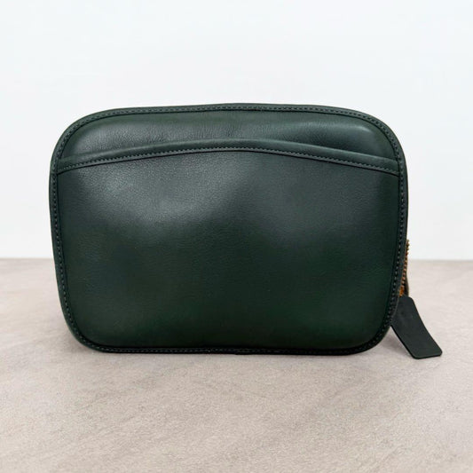 Old Coach Shoulder Bag Green Glove-Tanned Leather USA #QYC8EO