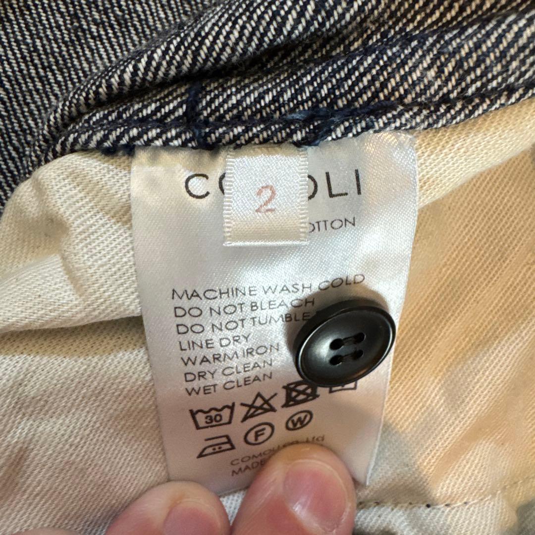 comoli Denim Overpants Navy Size 2 #QY00WC