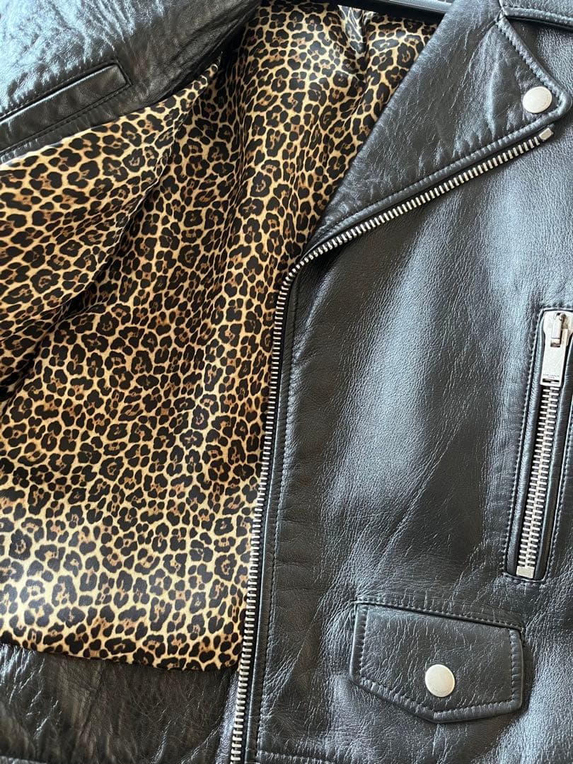 Summer Sale: SAINT LAURENT Leather Biker Jacket L01 #PFDXOS