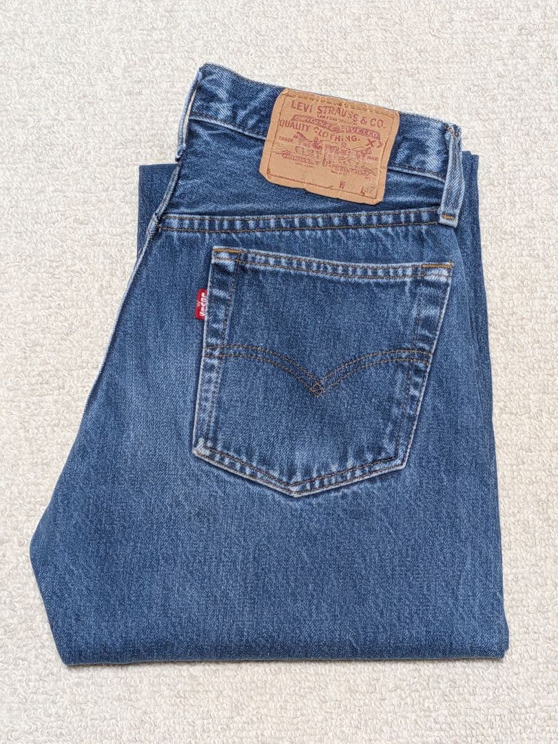 80s Levi's 501 Red Selvedge Vintage Denim Valencia Made in USA #QY0W44