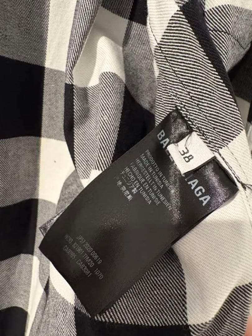 BALENCIAGA Valencia Buffalo Check Shirt #QYHSIV