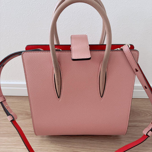 Christian Louboutin Red Studs Shoulder Bag Used Mint #QYEKS5