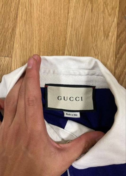 GUCCI rugby shirt with vintage logo #QY916G