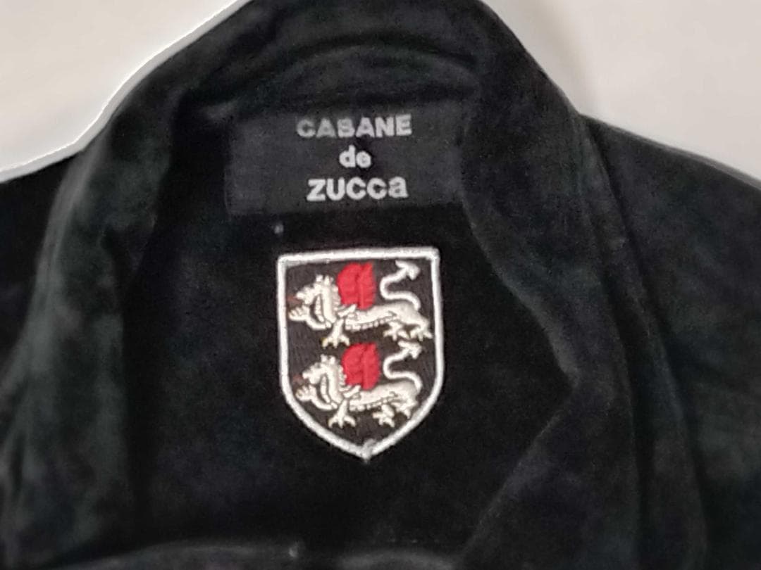 Cabando Zucca Pig Leather Suede Double Rider Jacket, Men's Size M #QY1Y85