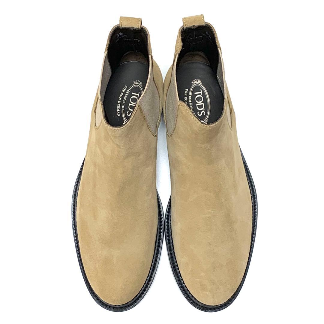 Tod's x Ron Herman suede leather side-gore boots, made in Italy #QY42PC