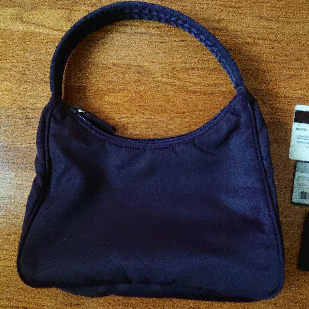 PRADA MV519 Accessory Pouch Nylon Mini Bag Purple #QY7YP0