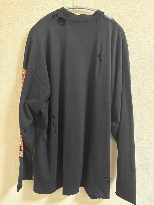 Balenciaga 2022SS Long T-shirt, Crushed, Size L #QY4JAK