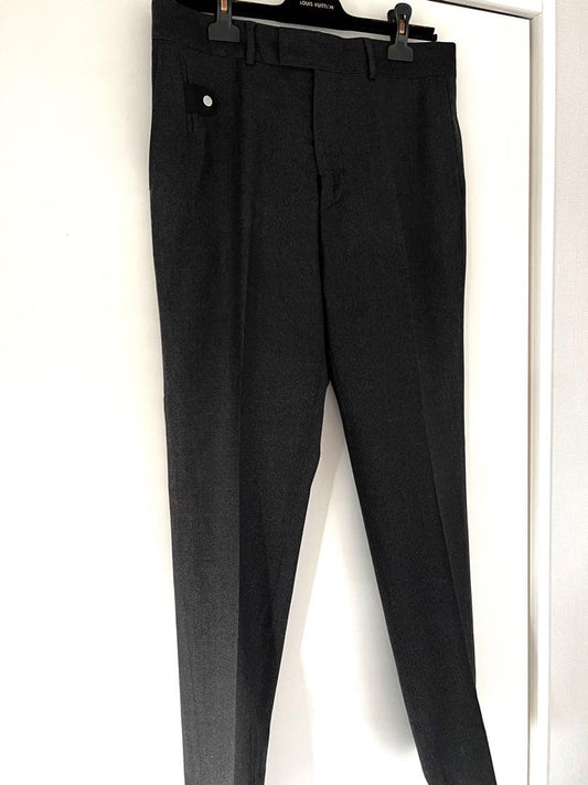 LOUIS VUITTON Men's Pants and Slacks, Size 42, Gray Wool #QY309N