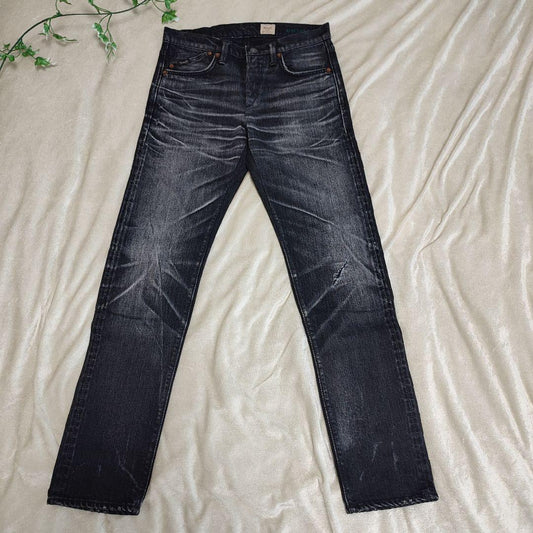 Januk and Yu Fujiwara collaboration black denim VINCENT2 red selvedge bl #QY7YID