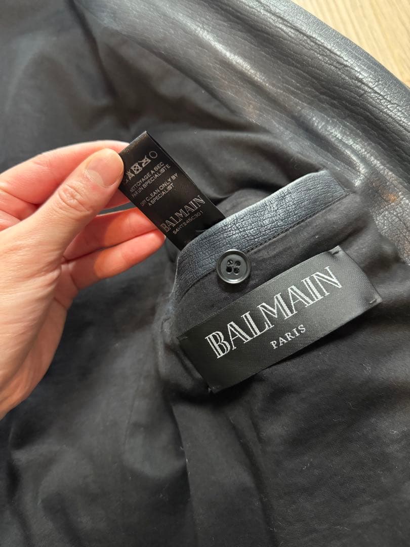 Balmain leather jacket #QYBLB0
