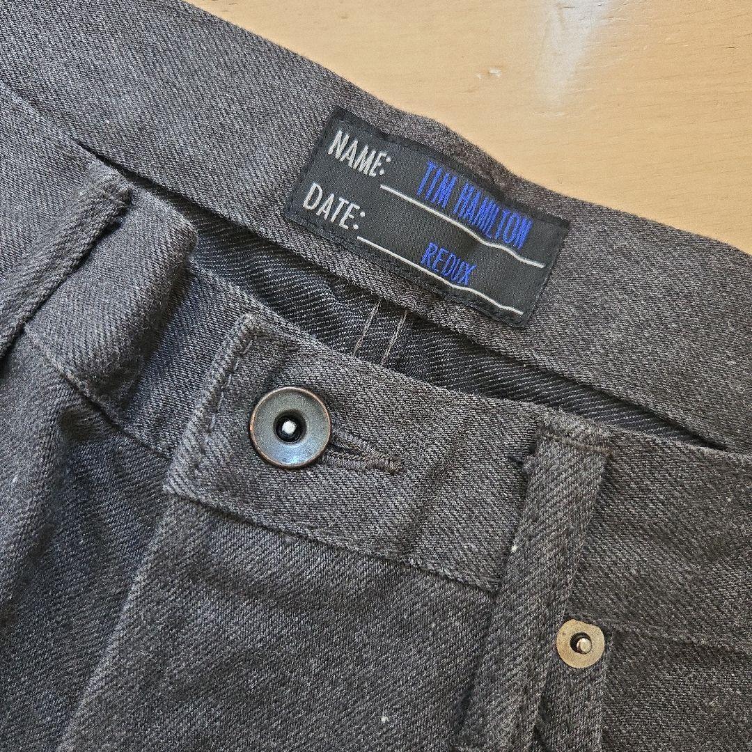 Dark Gray Straight Denim #QO1XI0