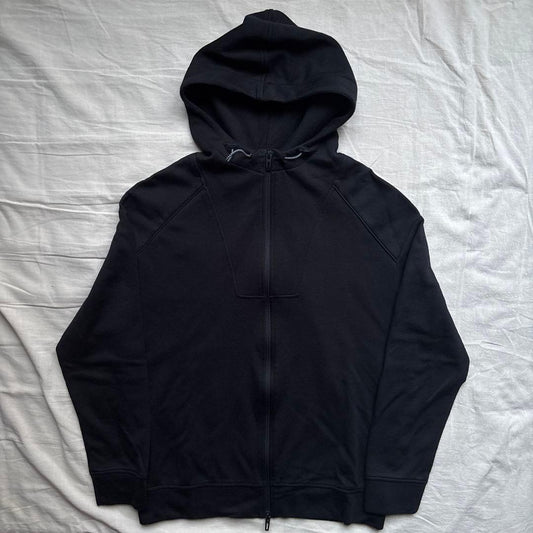 22SS EMPORIO ARMANI Hoodie Black with Back Logo Patch #QY98HG