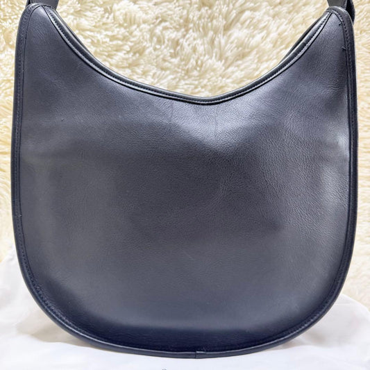 Old Coach Ergo Hobo Shoulder Bag Black Glove-Tanned Leather #QY5DHA