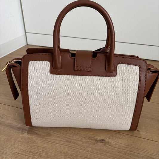 Saint Laurent Downtown Brown 2-Way Handbag #QYI9BY