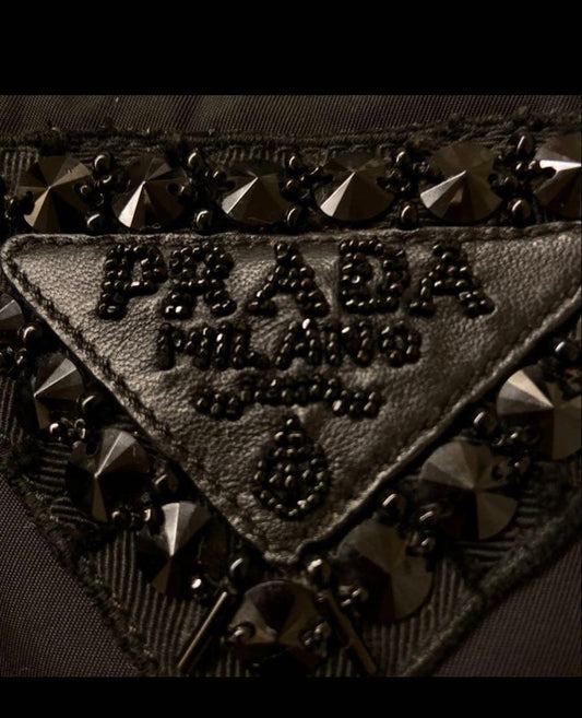 PRADA Black Nylon Handbag #QY5TKU
