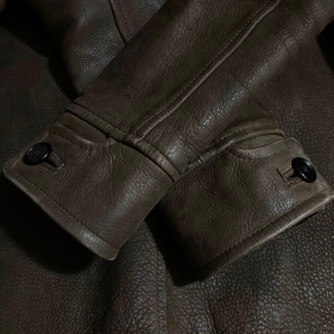 Dark brown leather tenderloin #QY7Q42