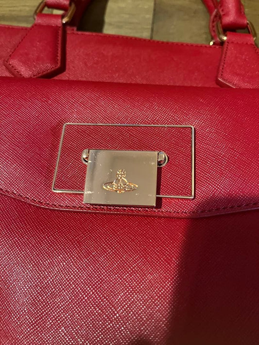 Vivienne Westwood Red Handbag with Shoulder Strap #QY6VR1