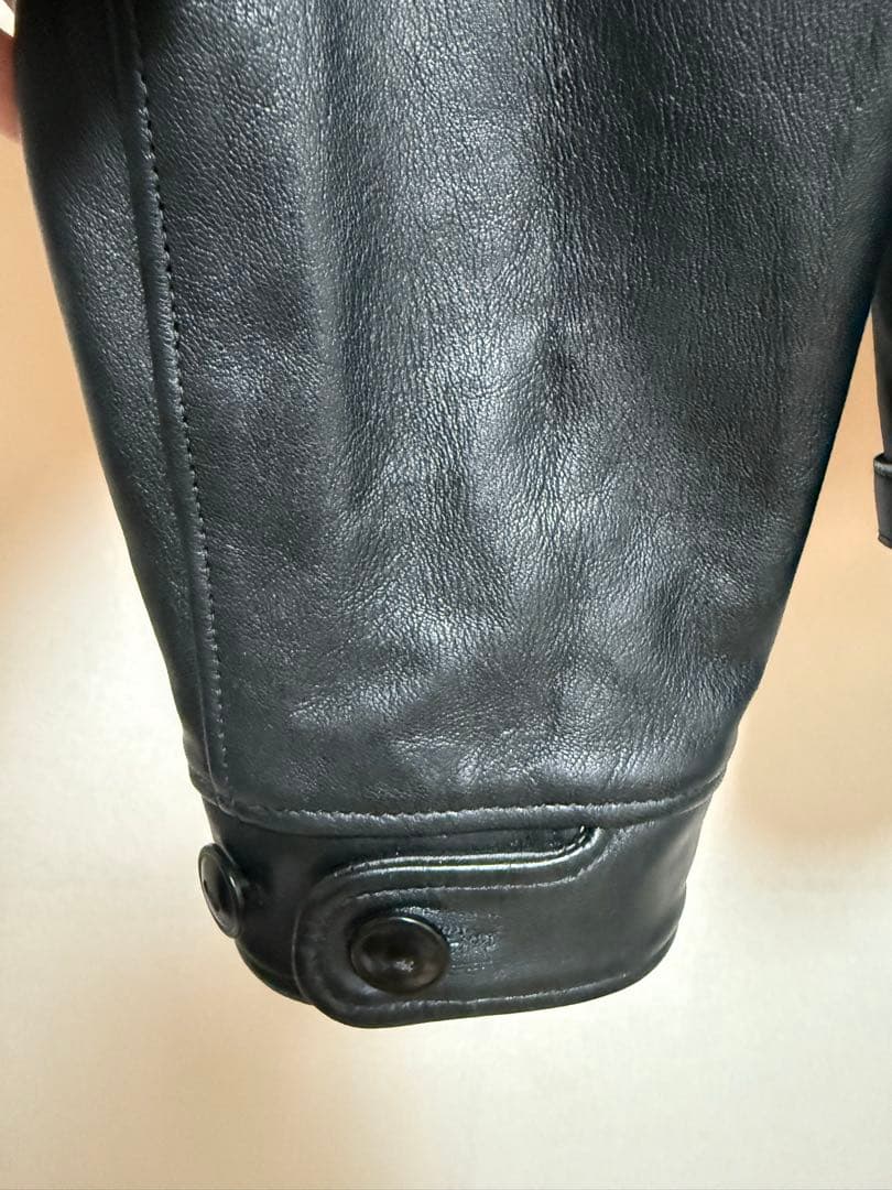 menlo COSSACK jacket Levi's leather jacket black #QYDAT0