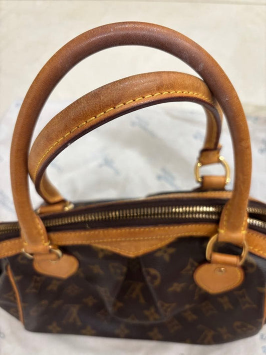 LOUIS VUITTON Monogram Tivoli PM Handbag, Brown, Women's #QYGBR6