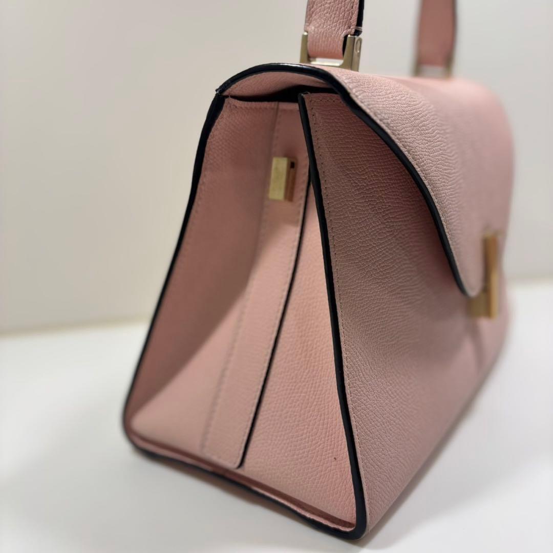 Valextra Iside Medium Pink Leather #QYBTZE