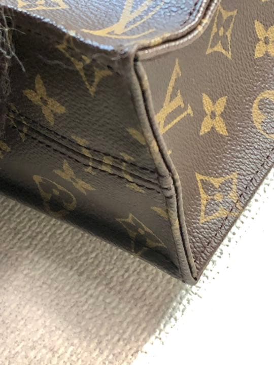 LOUIS VUITTON Monogram Canvas Sac Plat Flat Tote Bag #QYIFZW