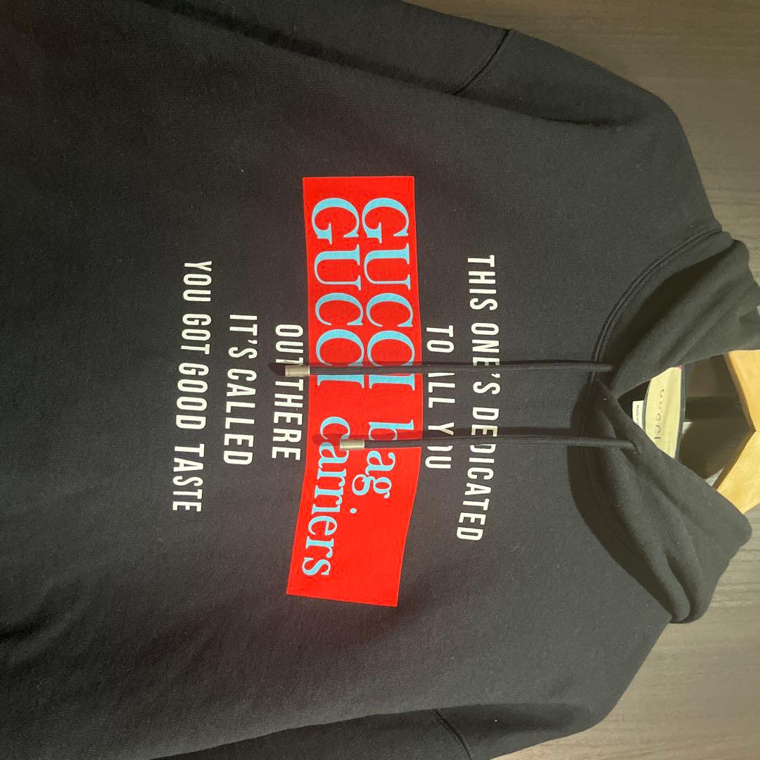 Gucci men's black hoodie #QYJQNF