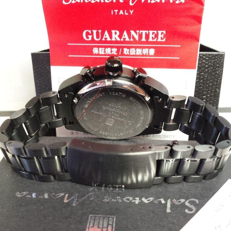 Black IP Coating Center Chronograph Limited Production Men Watch #QYE6N7