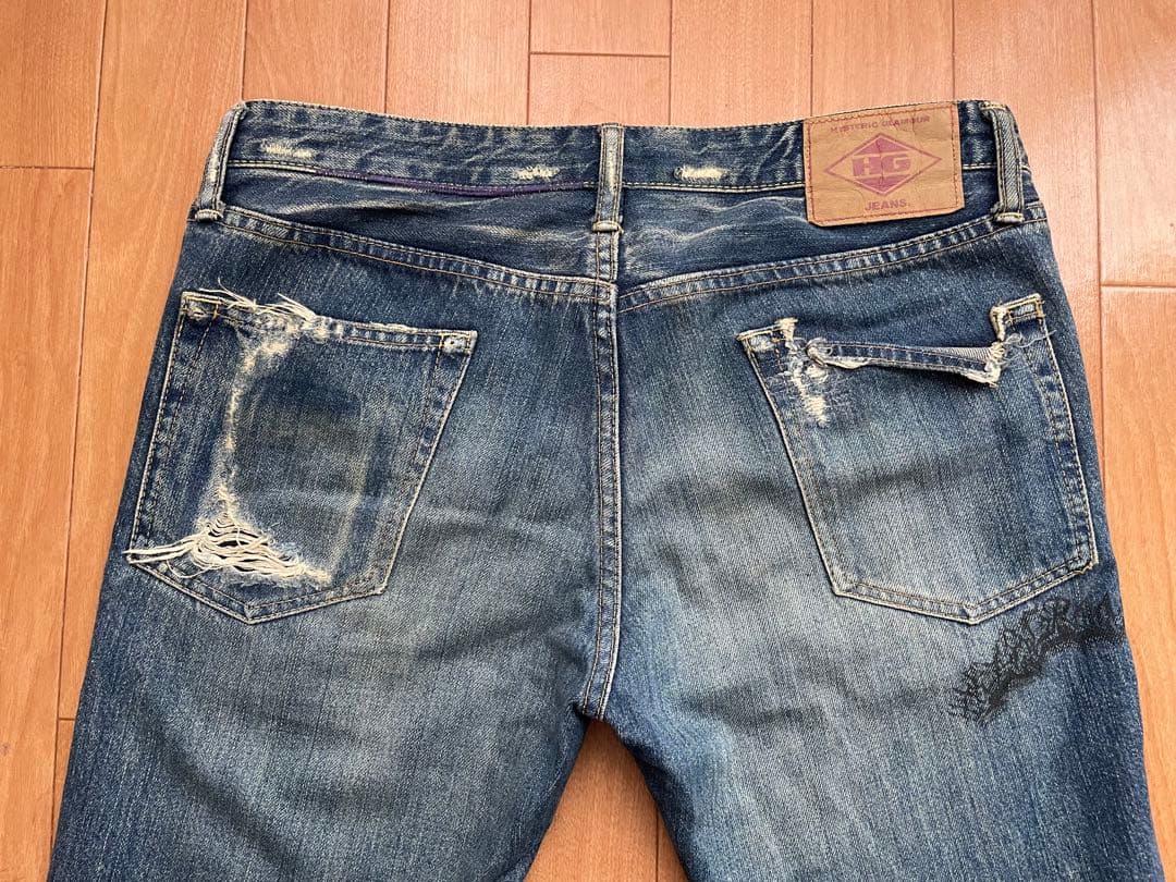 Hysteric Glamour HG Fergus Crushed Denim Kimutaku wear graffiti 32 #QYL1OO