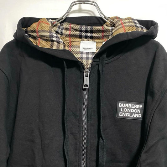 BURBERRY Vintage Check Zip-Up Hoodie, Size M #QYDIJ8
